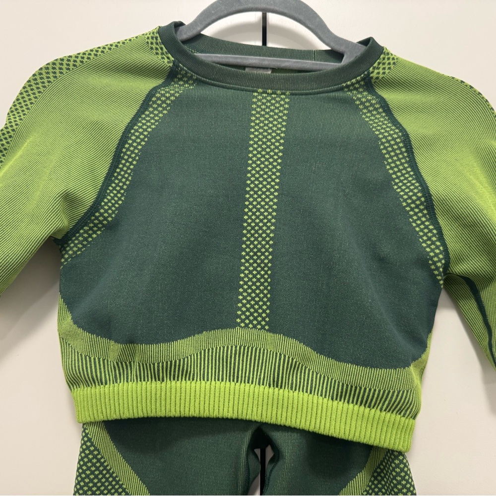 Fabletics Green Two-Piece Activewear Set - image 2